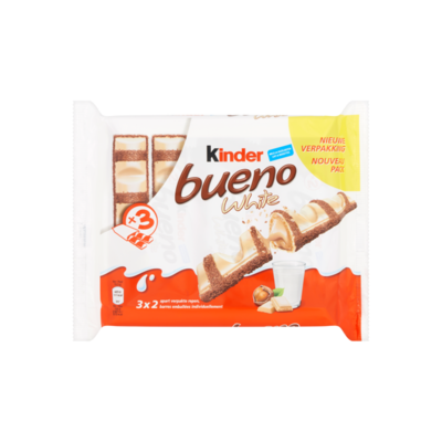 Kinder Bueno White Melk en Hazelnoten 6 Stuks
