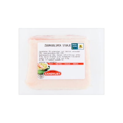 Zandvliet Zuurkoolspek Stukje
