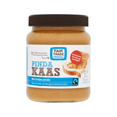 Fairtrade Original Pindakaas met stukjes pinda