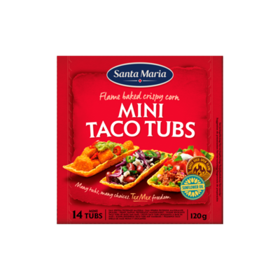 Santa Maria Tex Mex Mini Taco Tubs 14 Stuks