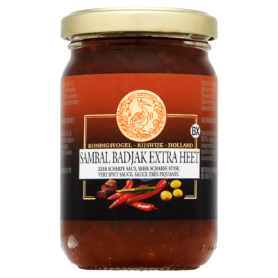 Koningsvogel Sambal Badjak Extra Heet 200 g