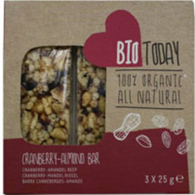 BioToday Cranberry amandelrepen