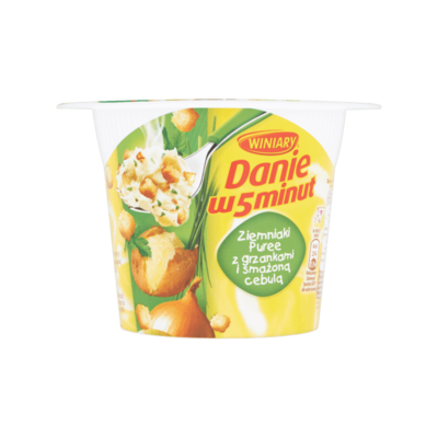 Winiary 5 min. Puree met Croutons en Gebakken Ui