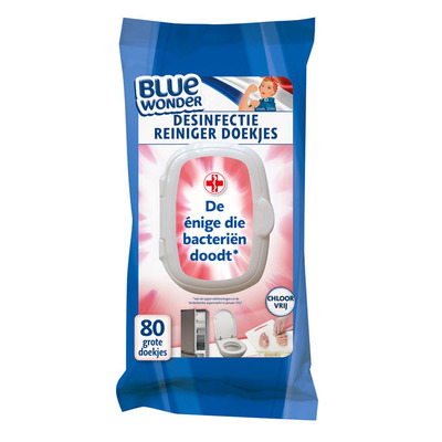 Blue Wonder Desinfectie reiniger doekjes
