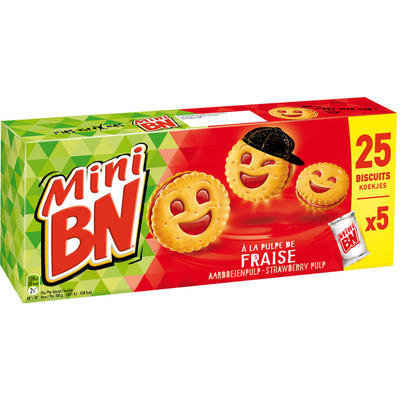 BN Mini biscuits aardbei