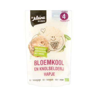 De Kleine Keuken Bloemkool en Knolselderij Hapje vanaf 4 Maanden