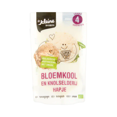 De Kleine Keuken Bloemkool en Knolselderij Hapje vanaf 4 Maanden