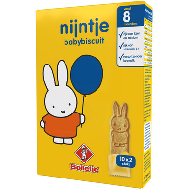 Bolletje Nijntje babybiscuit va 8 mnd