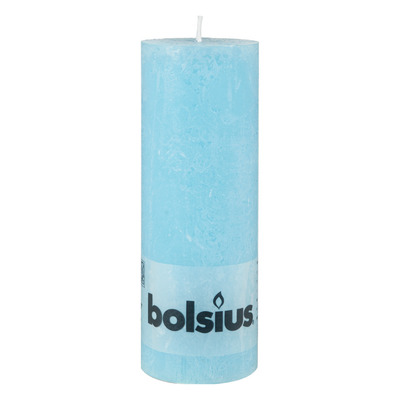 Bolsius Kaars rustiek aqua 19 cm