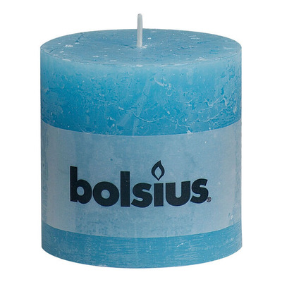 Bolsius Stompkaars rustiek aqua 10 cm