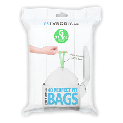 Brabantia Afvalzak 30 liter met smartfix-sluiting
