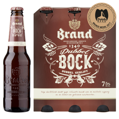 Brand Dubbelbock Bier Fles