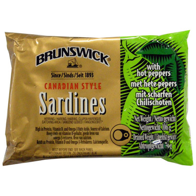 Brunswick Sardines hot peppers