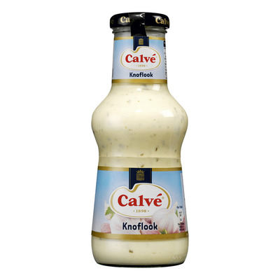 Calvé Saus Fles Pittige Knoflook